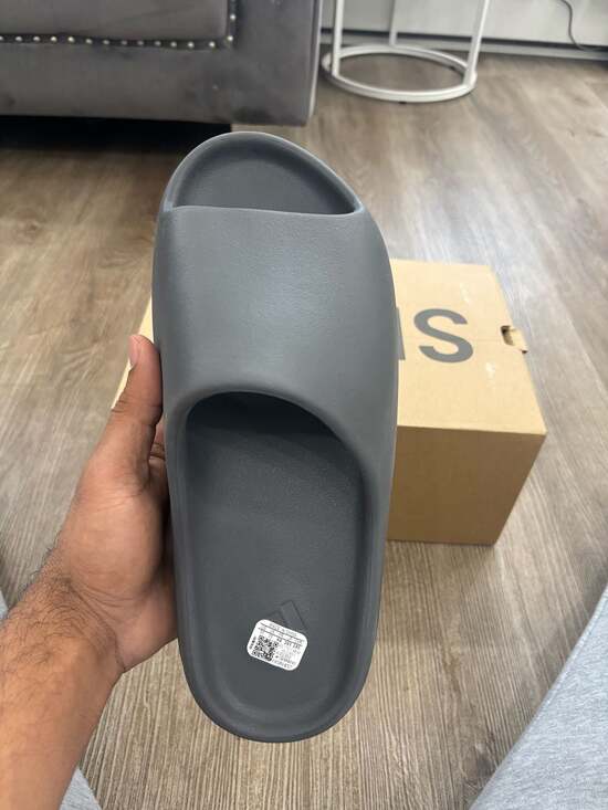 Adidas Yeezy Slide 'Slate Grey' ID2350 New in Box Size 11 - Picture 2 of 5